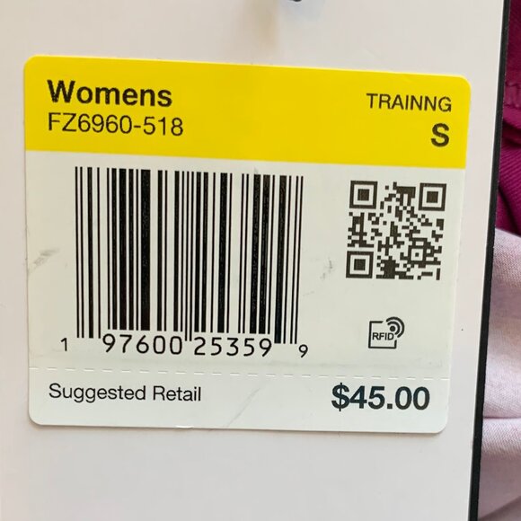 NWT Nike Dri-Fit One High-Waisted 3" Training Shorts, Small, Fuchsia Print - Picture 9 of 9